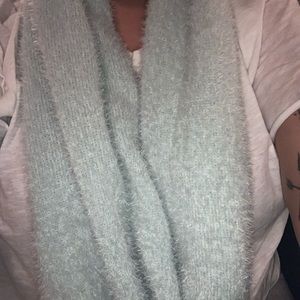 Wild fable aqua fuzzy scarf